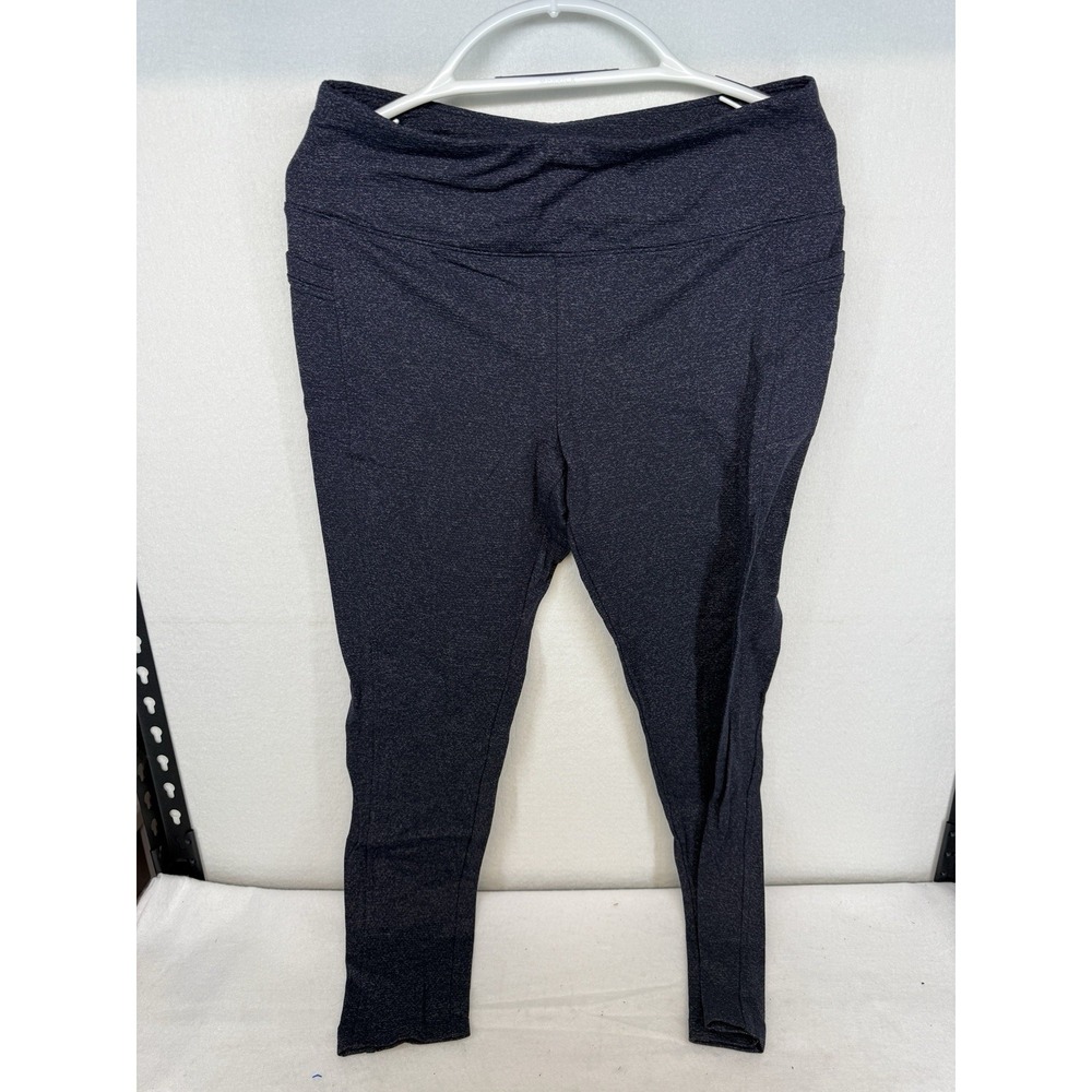 T By Talbots Heather Blue Everyday Stretch Leggings Size Large